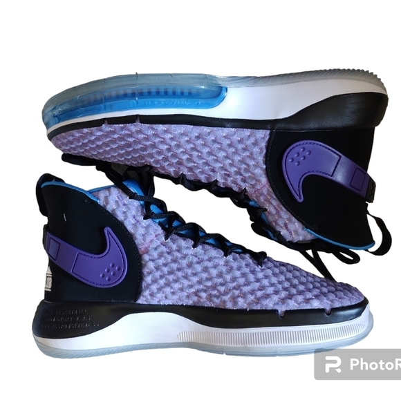 NIKE AlphaDunk EP Voltage Purple 2019 NIB Sz.8 BQ5401 900 MSRP $180 - Picture 4 of 7
